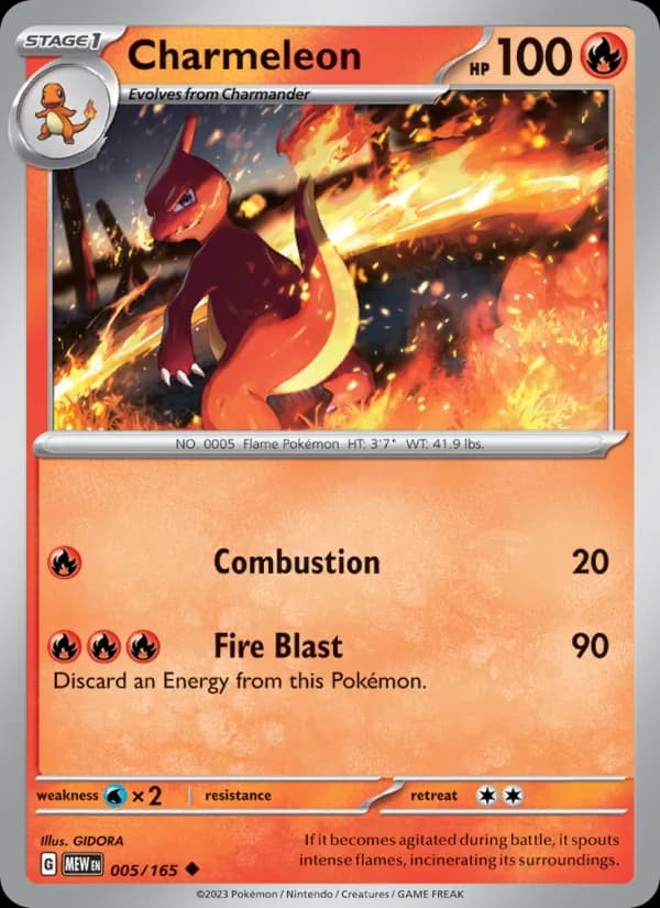 Charmeleon 005/165, 151