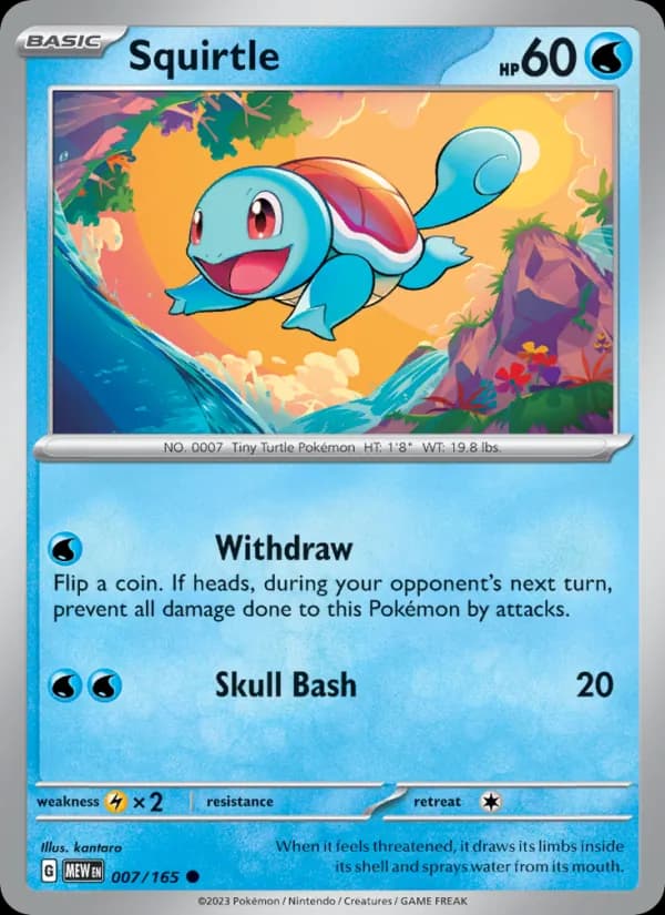 Squirtle 007/165, 151