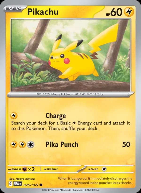 Pikachu 025/165, 151