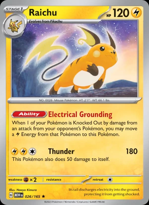 Raichu 026/165, 151