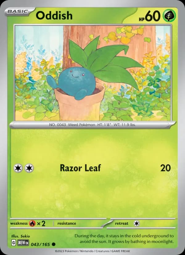 Oddish 043/165, 151