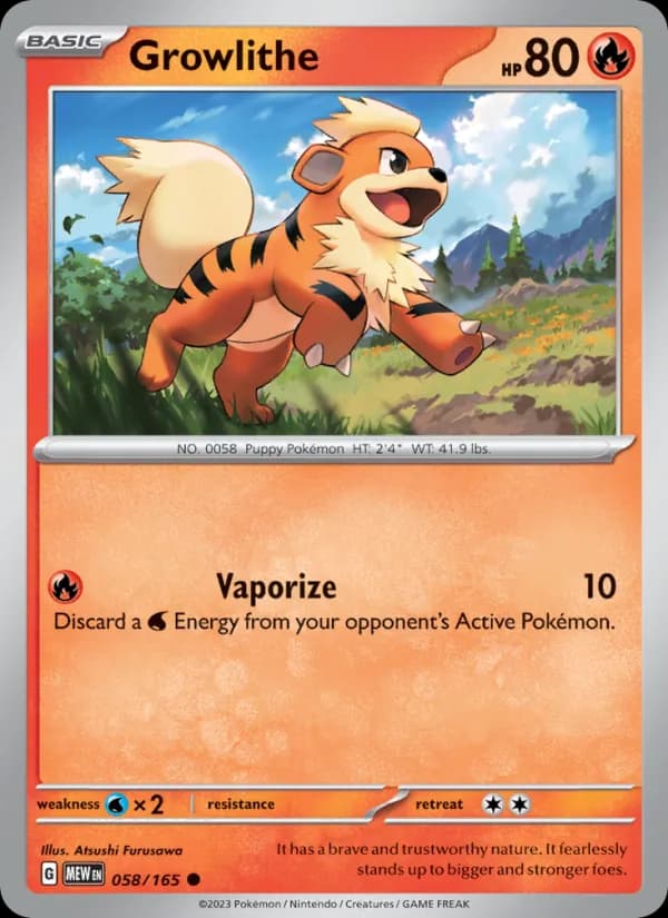Growlithe 058/165, 151