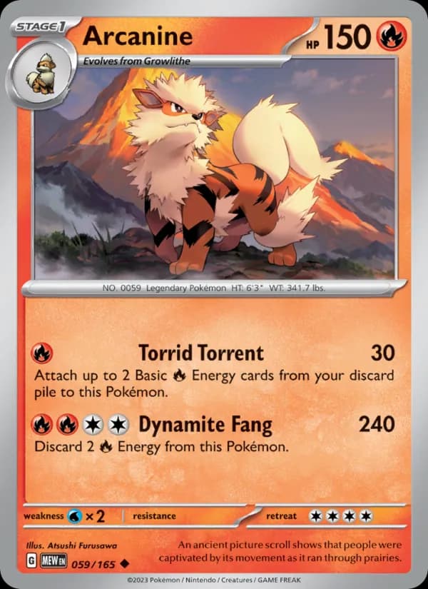 Arcanine 059/165, 151
