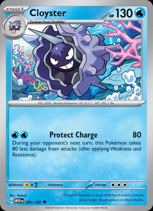 Cloyster 091/165, 151