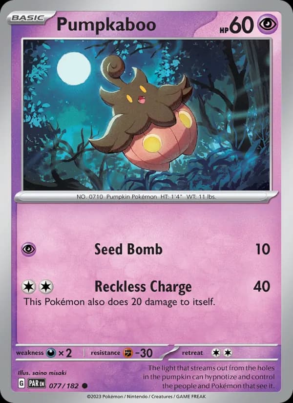 Pumpkaboo 077/182, Paradox Rift