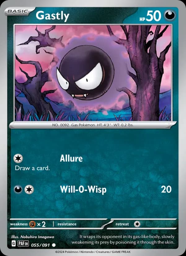 Gastly 055/91, Paldean Fates
