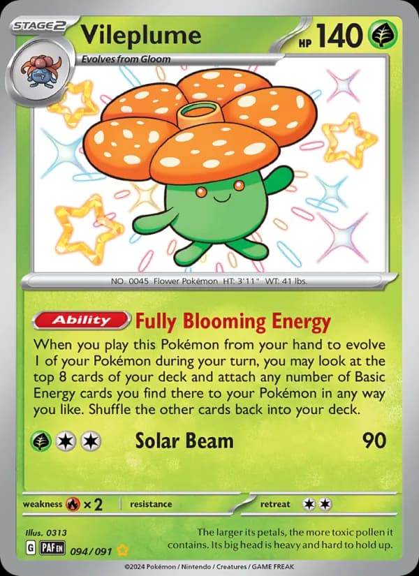 Vileplume 094/91, Paldean Fates