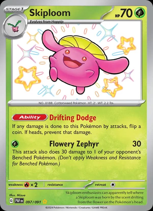 Skiploom 097/91, Paldean Fates
