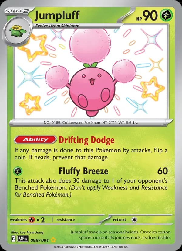 Jumpluff 098/91, Paldean Fates
