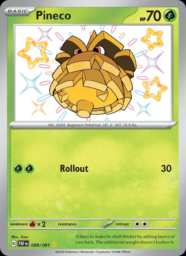Pineco 099/91, Paldean Fates