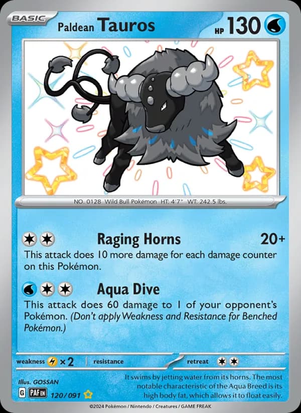 Paldean Tauros 120/91, Paldean Fates