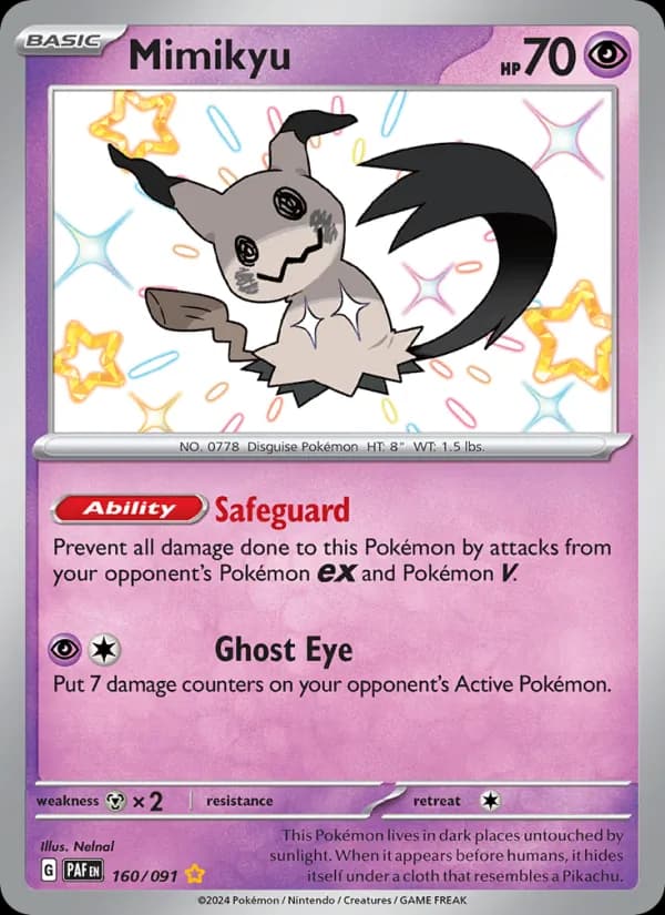 Mimikyu 160/91, Paldean Fates