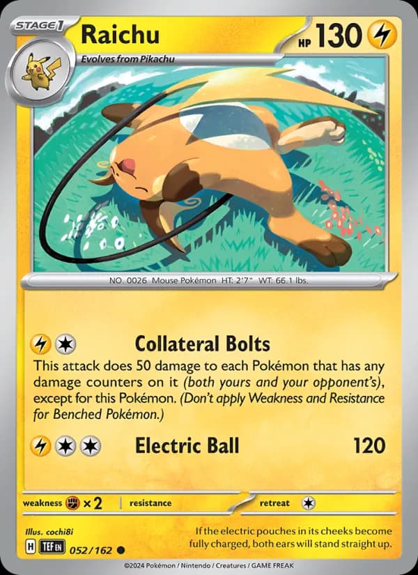 Raichu 052/162, Temporal Forces