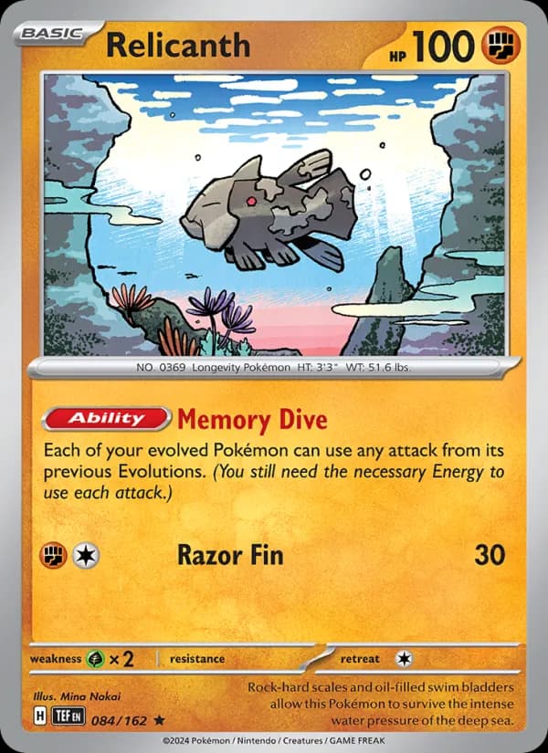 Relicanth 084/162, Temporal Forces