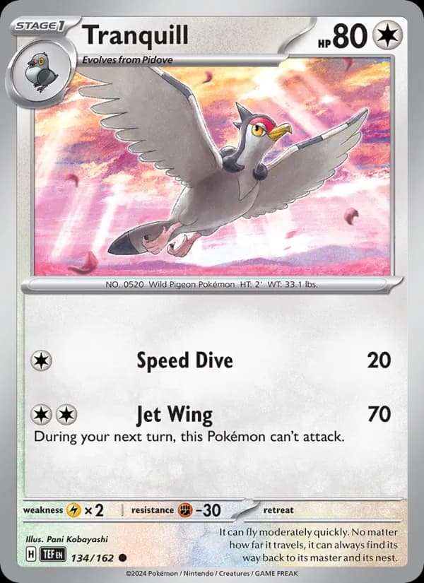 Tranquill 134/162, Temporal Forces