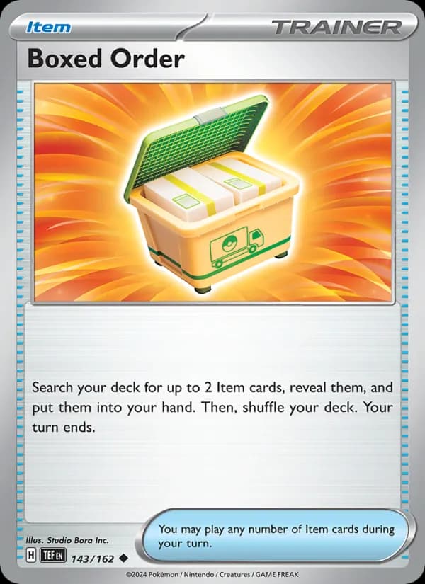 Boxed Order 143/162, Temporal Forces