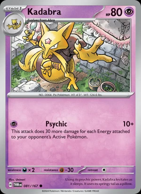 Kadabra 081/167, Twilight Masquerade