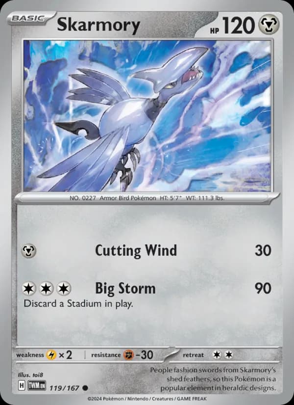 Skarmory 119/167, Twilight Masquerade