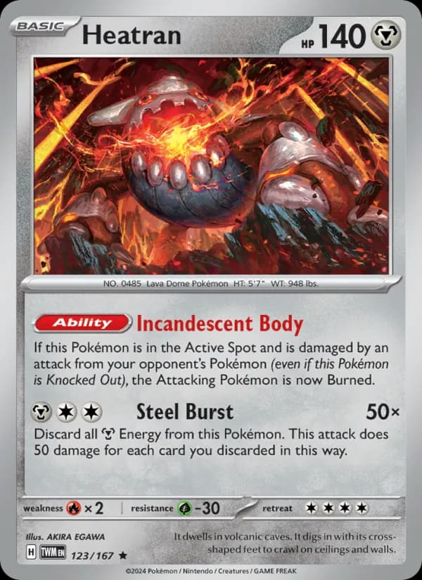 Heatran 123/167, Twilight Masquerade