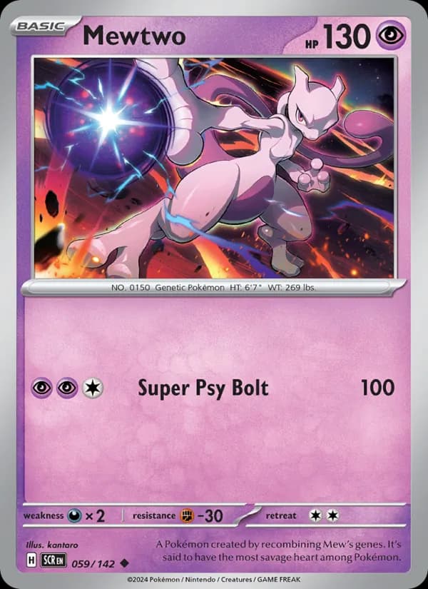 Mewtwo 059/142, Stellar Crown