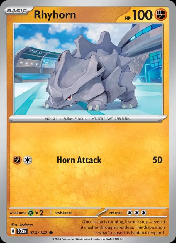 Rhyhorn 074/142, Stellar Crown