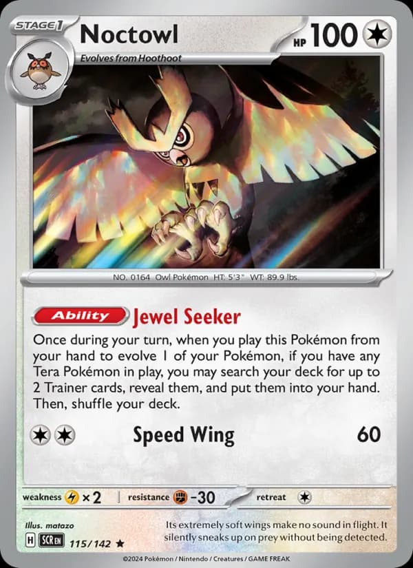 Noctowl 115/142, Stellar Crown