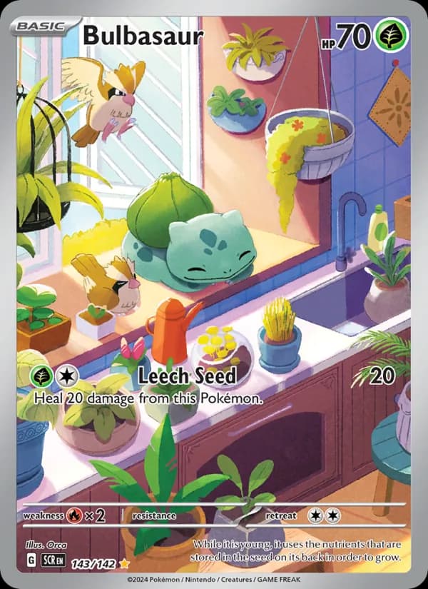 Bulbasaur 143/142, Stellar Crown