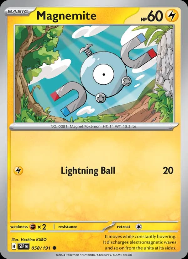 Magnemite 058/191, Surging Sparks