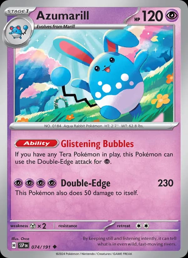 Azumarill 074/191, Surging Sparks