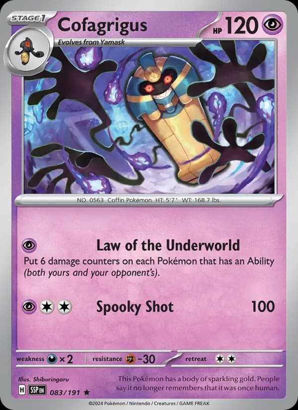 Cofagrigus 083/191, Surging Sparks