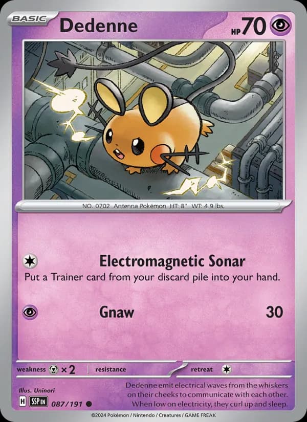 Dedenne 087/191, Surging Sparks