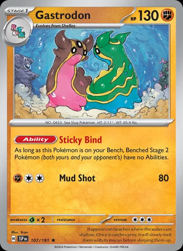 Gastrodon 107/191, Surging Sparks