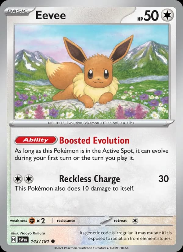 Eevee 143/191, Surging Sparks