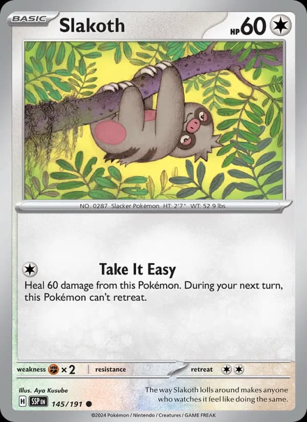 Slakoth 145/191, Surging Sparks