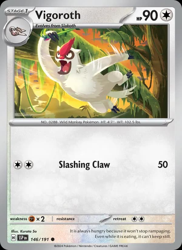 Vigoroth 146/191, Surging Sparks