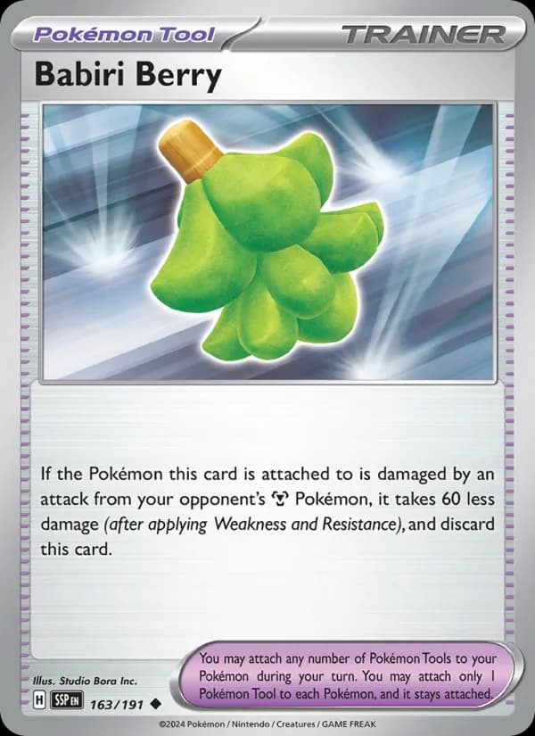 Babiri Berry 163/191, Surging Sparks