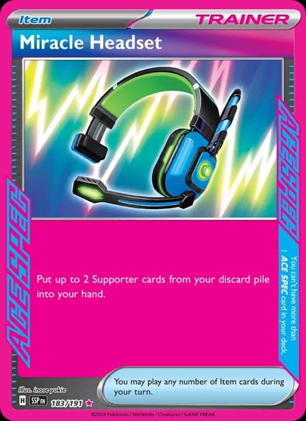 Miracle Headset 183/191, Surging Sparks