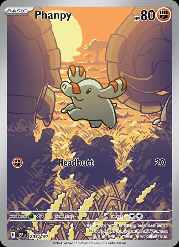 Phanpy 205/191, Surging Sparks