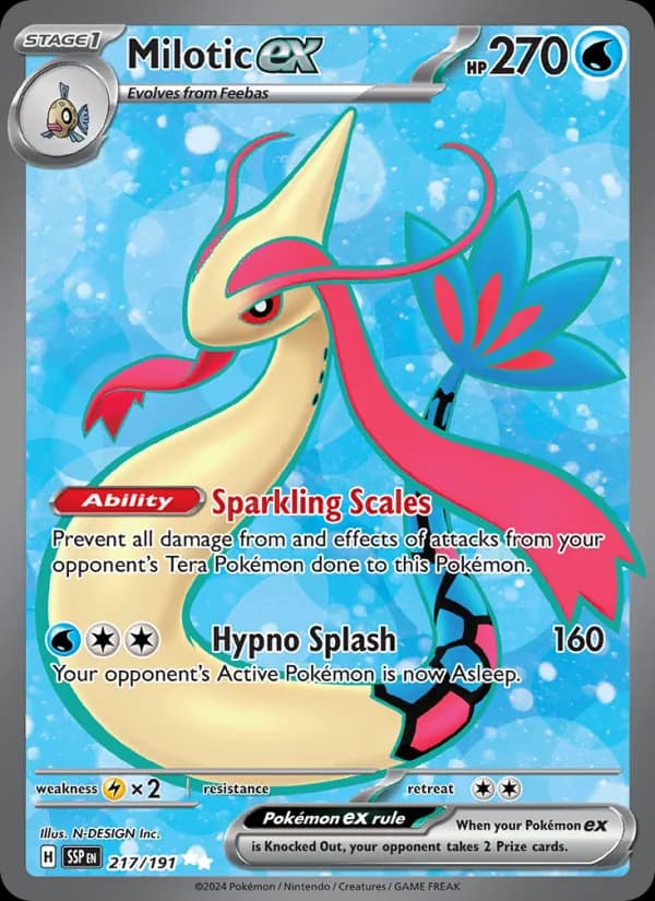 Milotic ex 217/191, Surging Sparks