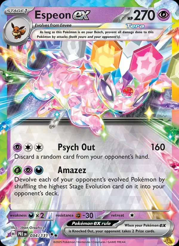 Espeon ex 034/131, Prismatic Evolutions