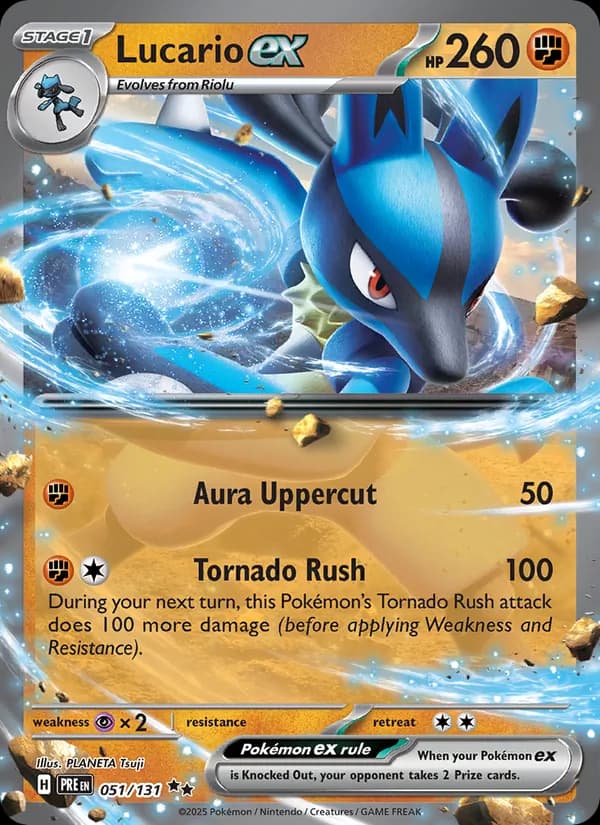 Lucario ex 051/131, Prismatic Evolutions