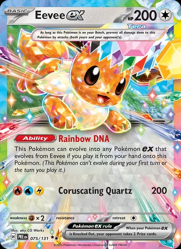 Eevee ex 075/131, Prismatic Evolutions