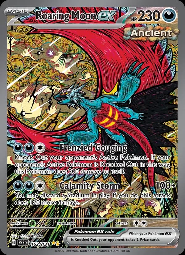 Roaring Moon ex 162/131, Prismatic Evolutions