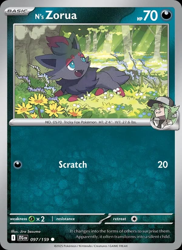 N's Zorua 097/159, Journey Together