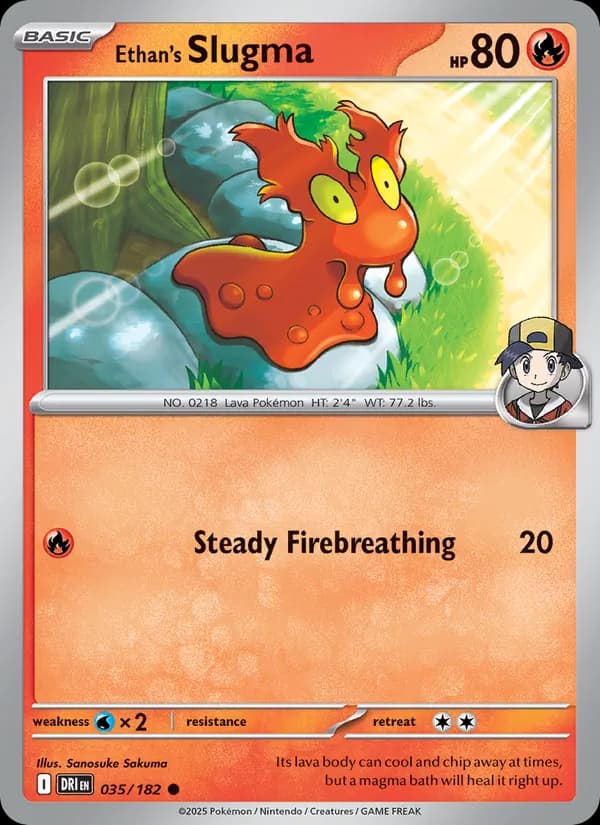 Ethan's Slugma 035/182, Destined Rivals
