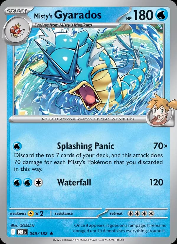 Misty's Gyarados 049/182, Destined Rivals