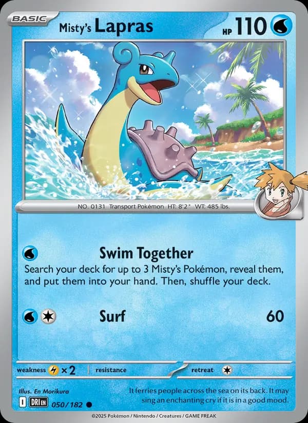 Misty's Lapras 050/182, Destined Rivals