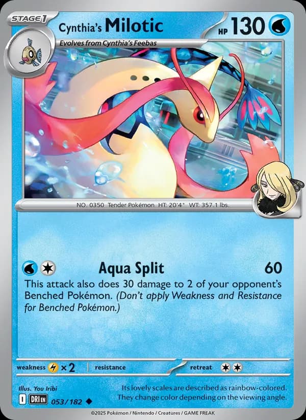 Cynthia's Milotic 053/182, Destined Rivals