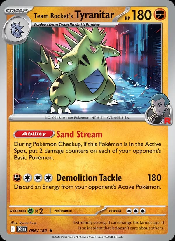 Team Rocket's Tyranitar 096/182, Destined Rivals