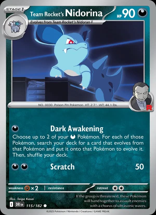 Team Rocket's Nidorina 115/182, Destined Rivals